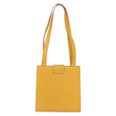 CELINE Shoulder Bag Leather Yellow Gold Auth 153948-2