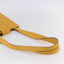 CELINE Shoulder Bag Leather Yellow Gold Auth 153948-7