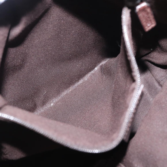 GUCCI GG Canvas Tote Bag Beige Silver 120840 Auth 153949