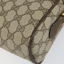 GUCCI GG Supreme Web Sherry Line Bag PVC Beige Gold 24 02 005 Auth 153950-14