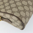 GUCCI GG Supreme Web Sherry Line Bag PVC Beige Gold 24 02 005 Auth 153950-17