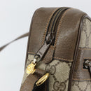 GUCCI GG Supreme Web Sherry Line Bag PVC Beige Gold 24 02 005 Auth 153950-10