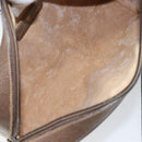 GUCCI GG Supreme Web Sherry Line Bag PVC Beige Gold 24 02 005 Auth 153950-11