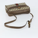 GUCCI GG Supreme Web Sherry Line Bag PVC Beige Gold 24 02 005 Auth 153950-7