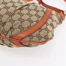 GUCCI GG Canvas Abbey Shoulder Bag Beige Gold 203257 Auth 153951-10