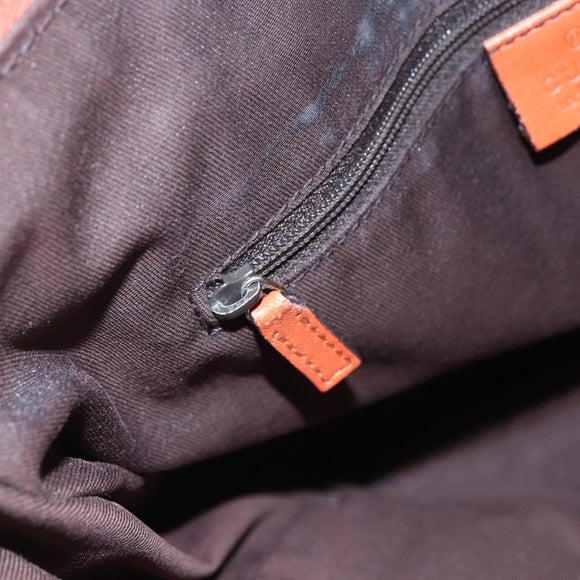 GUCCI GG Canvas Abbey Shoulder Bag Beige Gold 203257 Auth 153951