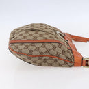 GUCCI GG Canvas Abbey Shoulder Bag Beige Gold 203257 Auth 153951-5