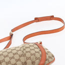 GUCCI GG Canvas Abbey Shoulder Bag Beige Gold 203257 Auth 153951-8