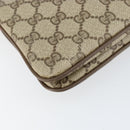 GUCCI GG Supreme Web Sherry Line Shoulder Bag PVC Beige 904 02 035 Auth 153952-11