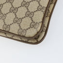 GUCCI GG Supreme Web Sherry Line Shoulder Bag PVC Beige 904 02 035 Auth 153952-12