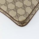 GUCCI GG Supreme Web Sherry Line Shoulder Bag PVC Beige 904 02 035 Auth 153952-13