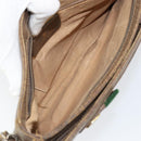 GUCCI GG Supreme Web Sherry Line Shoulder Bag PVC Beige 904 02 035 Auth 153952-16