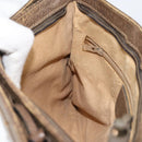 GUCCI GG Supreme Web Sherry Line Shoulder Bag PVC Beige 904 02 035 Auth 153952-18