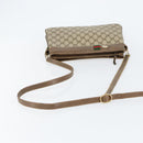 GUCCI GG Supreme Web Sherry Line Shoulder Bag PVC Beige 904 02 035 Auth 153952-7