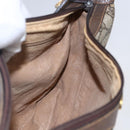 GUCCI GG Supreme Web Sherry Line Shoulder Bag PVC Beige 10 01 3840 Auth 153954-19