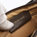 GUCCI GG Supreme Web Sherry Line Shoulder Bag PVC Beige 10 01 3840 Auth 153954-21