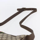GUCCI GG Supreme Web Sherry Line Shoulder Bag PVC Beige 10 01 3840 Auth 153954-8
