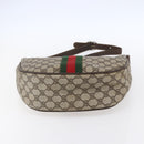 GUCCI GG Supreme Web Sherry Line Shoulder Bag PVC Beige 10 01 3840 Auth 153954-9