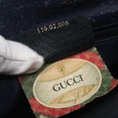 GUCCI GG Supreme Sherry Line Boston Bag PVC Navy Gold Red 116 02 006 Auth 153955-22