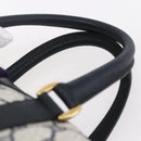 GUCCI GG Supreme Sherry Line Boston Bag PVC Navy Gold Red 116 02 006 Auth 153955-8