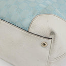 GUCCI GG Canvas Tote Bag Outlet Light Blue 263345 Auth 153956-12