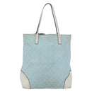 GUCCI GG Canvas Tote Bag Outlet Light Blue 263345 Auth 153956-2