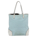 GUCCI GG Canvas Tote Bag Outlet Light Blue 263345 Auth 153956-3