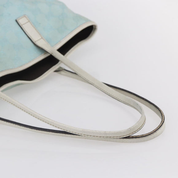 GUCCI GG Canvas Tote Bag Outlet Light Blue 263345 Auth 153956
