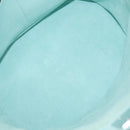 Salvatore Ferragamo Gancini Shoulder Bag Leather Light Blue Silver Auth 153957-10