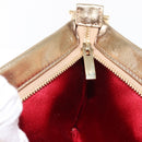 Salvatore Ferragamo Gancini Shoulder Bag Leather Black Gold Auth 153958-18