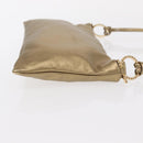 Salvatore Ferragamo Gancini Shoulder Bag Leather Black Gold Auth 153958-4
