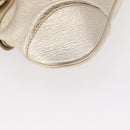 Salvatore Ferragamo Gancini Shoulder Bag Leather Gold Auth 153960-10