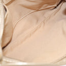 Salvatore Ferragamo Gancini Shoulder Bag Leather Gold Auth 153960-17