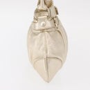 Salvatore Ferragamo Gancini Shoulder Bag Leather Gold Auth 153960-5