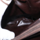 Salvatore Ferragamo Gancini Hand Bag Leather 2way Brown Gold Auth 153962-10