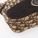 Christian Dior Trotter Canvas Shoulder Bag Brown Auth 153966V-15