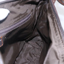 Christian Dior Trotter Canvas Shoulder Bag Brown Auth 153966V-20