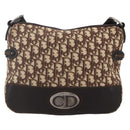 Christian Dior Trotter Canvas Shoulder Bag Brown Auth 153966V-13