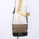 Christian Dior Trotter Canvas Shoulder Bag Brown Auth 153966V-23