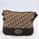 Christian Dior Trotter Canvas Shoulder Bag Brown Auth 153966V-12