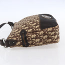 Christian Dior Trotter Canvas Shoulder Bag Brown Auth 153966V-3