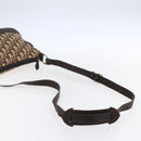 Christian Dior Trotter Canvas Shoulder Bag Brown Auth 153966V-7