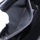 BALLY Chain Shoulder Bag Leather Black Gold Auth 153967-21