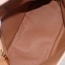 CELINE Macadam Canvas Hand Bag PVC 2way Beige Gold Auth 153970-11