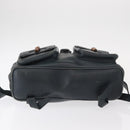 GUCCI Bamboo Backpack Leather Black Gold 003 58 0016 Auth 153971-6