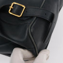GUCCI Bamboo Backpack Leather Black Gold 003 58 0016 Auth 153971-18