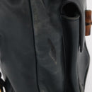 GUCCI Bamboo Backpack Leather Black Gold 003 58 0016 Auth 153971-5