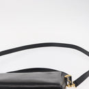 GUCCI Bamboo Hand Bag Leather 2way Black Gold Auth 153972-14