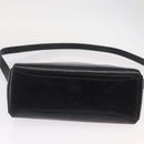 GUCCI Bamboo Hand Bag Leather 2way Black Gold Auth 153972-5