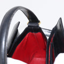 GUCCI Bamboo Hand Bag Leather 2way Black Gold Auth 153972-20